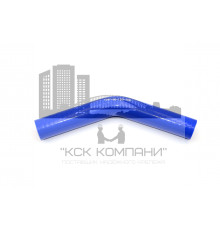 Патрубок силиконовый угловой Ф 30 мм L 150х150 мм, 135 град.