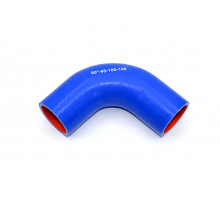 Патрубок силиконовый угловой Ф 45 мм L 100х100 мм, 90 град.