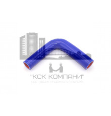 Патрубок силиконовый угловой с переходом Ф 25х30 мм L 150х150 мм, 90 град.