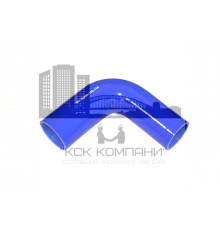 Патрубок силиконовый угловой с переходом Ф 55х60 мм L 150х150 мм, 90 град.