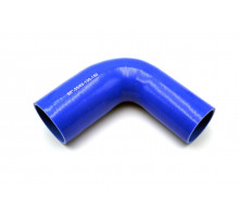 Патрубок силиконовый угловой с переходом Ф 55х65 мм L 150х150 мм, 90 град.