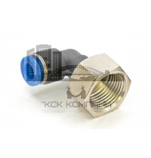 Пневмофитинг цанговый L-образный с внутренней резьбой PLF 6-03 (R3/8")