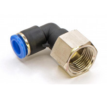 Пневмофитинг цанговый L-образный с внутренней резьбой PLF 8-03 (R3/8")
