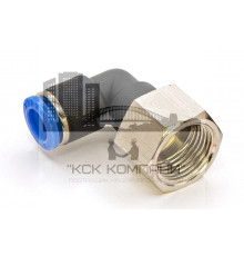 Пневмофитинг цанговый L-образный с внутренней резьбой PLF 8-03 (R3/8")