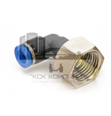 Пневмофитинг цанговый L-образный с внутренней резьбой PLF 8-04 (R1/2")