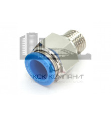 Пневмофитинг цанговый прямой с наружной резьбой PC 12-М14х1.5