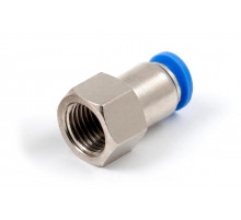 Пневмофитинг цанговый прямой с внутренней резьбой PCF 8-02 (R1/4")