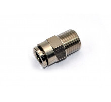 Пневмофитинг латунный прямой с наружной резьбой NPCT 8-02 (R1/4")