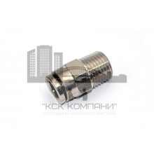 Пневмофитинг латунный прямой с наружной резьбой NPCT 8-02 (R1/4")