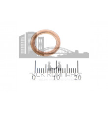 Шайба медная 10*14*1.0