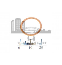 Шайба медная 17*21*0.5