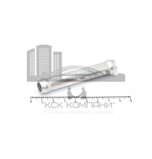 Трубка для патрубков соединительная прямая Ф 12 мм, L 76 мм