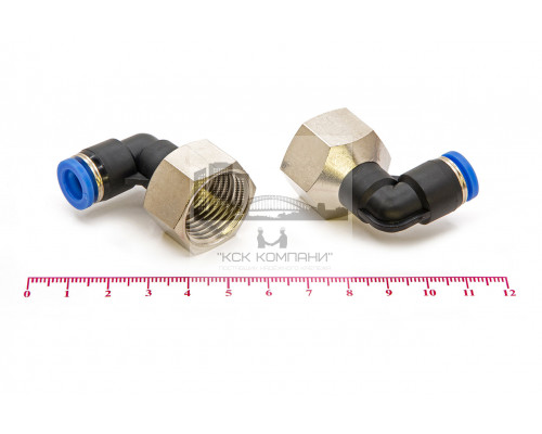 Пневмофитинг цанговый L-образный с внутренней резьбой PLF 8-04 (R1/2)