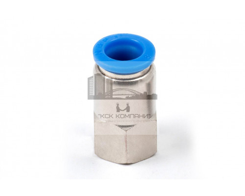 Пневмофитинг цанговый прямой с внутренней резьбой PCF 8-01 (R1/8)