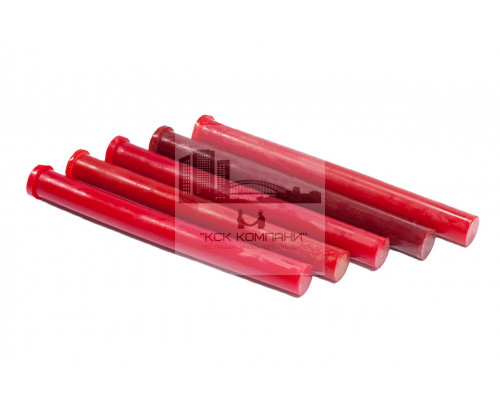 Полиуретан стержень Ф 40 мм (400 мм, 0.8 кг, красный, ШОР А85) Россия