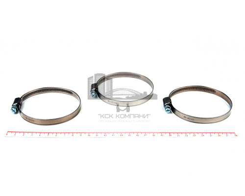 Хомут червячный 60-80/9 нерж. W2 (AISI 430)