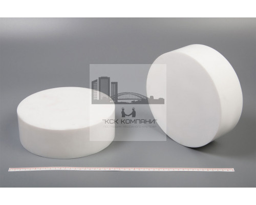 Фторопласт Ф-4 стержень Ф210 мм (~105 мм) пресс.