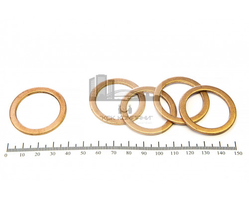 Шайба медная 30*39*2.0