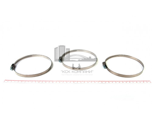 Хомут червячный 100-120/9 нерж. W2 (AISI 430)