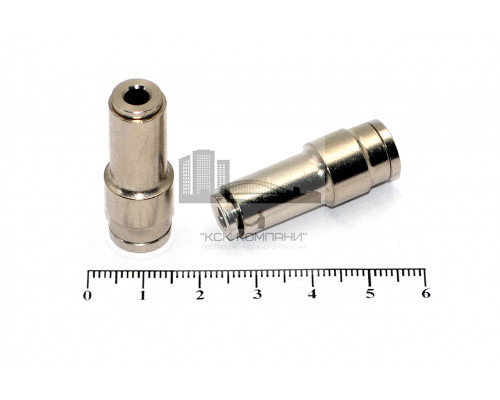 Пневмофитинг латунный прямой переходной IPUT 6-4