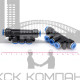 Пневмофитинг цанговый разветвитель 5-PK 8