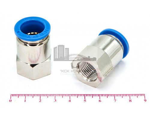 Пневмофитинг цанговый прямой с внутренней резьбой PCF 16-М16х1.5