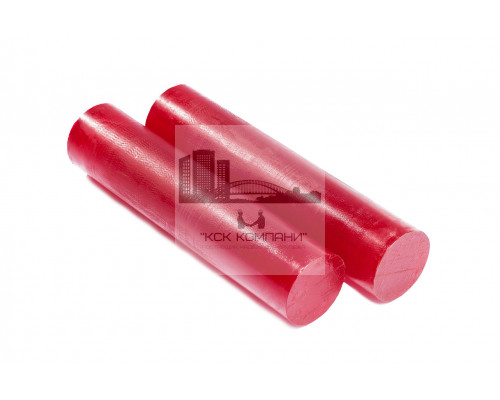 Полиуретан стержень Ф 90 мм (400 мм, 3.2 кг, красный, ШОР А85) Россия