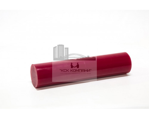 Полиуретан стержень Ф 90 мм (400 мм, 3.2 кг, красный, ШОР А85) Россия