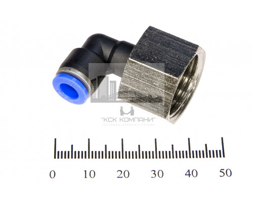 Пневмофитинг цанговый L-образный с внутренней резьбой PLF 6-04 (R1/2)