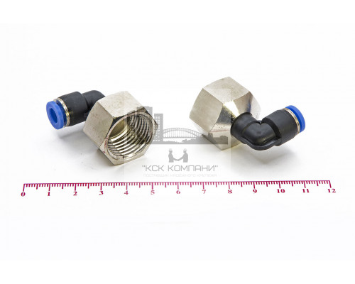 Пневмофитинг цанговый L-образный с внутренней резьбой PLF 6-04 (R1/2)