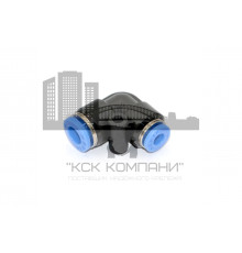 Фитинг пневматический цанговый пластиковый Г-образный PUL 6-4