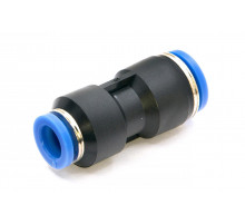 Фитинг пневматический цанговый пластиковый прямой переходной PG 10-8