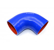 Патрубок силиконовый угловой Ф 102 мм L 150х150 мм, 90 град.