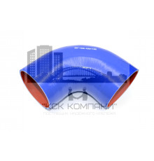 Патрубок силиконовый угловой Ф 102 мм L 150х150 мм, 90 град.