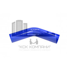 Патрубок силиконовый угловой Ф 45 мм L 150х150 мм, 135 град.