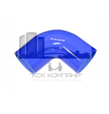 Патрубок силиконовый угловой Ф 90 мм L 150х150 мм, 90 град.