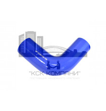 Патрубок силиконовый угловой с переходом Ф 57х63 мм L 150х150 мм, 90 град.