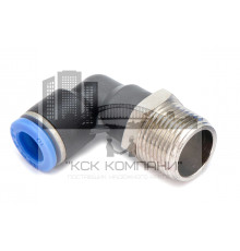 Пневмофитинг цанговый L-образный с наружной резьбой PL 10-М20х1.5