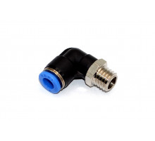 Пневмофитинг цанговый L-образный с наружной резьбой PL 6-М10х1.5