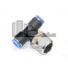 Пневмофитинг цанговый Т-образный с наружной резьбой PТ 8-04 (R1/2")