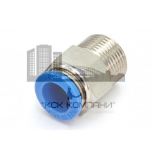 Пневмофитинг цанговый прямой с наружной резьбой PC 12-М20х1.5