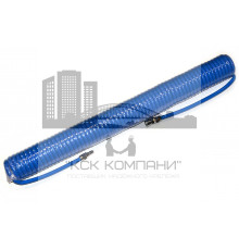 Пневмотрубка спиральная полиуретановая PU95 12х8 мм L 15 м (10 атм, голубая) Китай