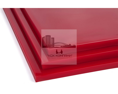 Полиуретан листовой 20 мм (500х500 мм, ~6.3 кг, красный) Россия