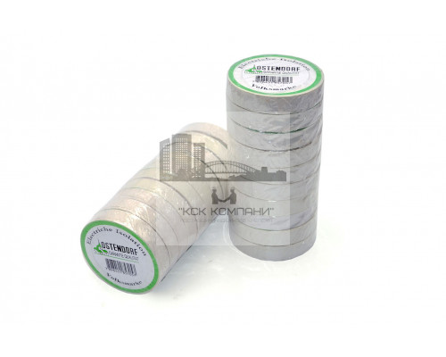 Изолента ПВХ 15мм х 20м белая (толщ.0,12 мм, вес ~40 г) Ostendorf
