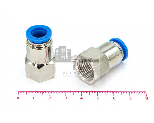 Пневмофитинг цанговый прямой с внутренней резьбой PCF 10-М16х1.5