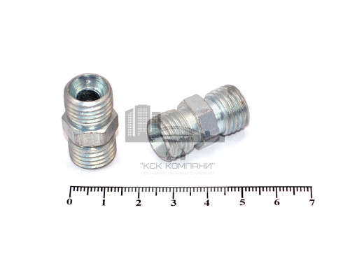 Штуцер для РВД соединительный 17/17  М14х1.5 - М14х1.5 грань S14