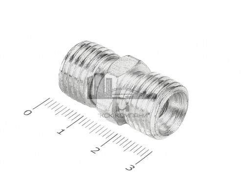 Штуцер для РВД соединительный 17/17  М14х1.5 - М14х1.5 грань S17