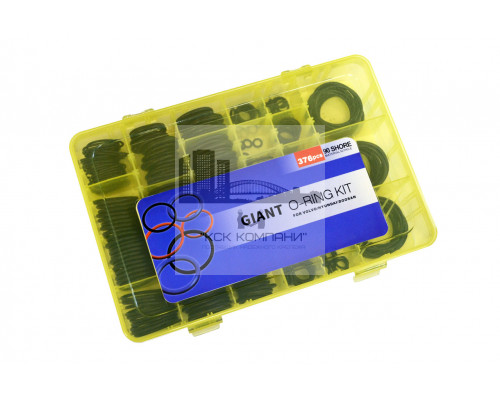 Набор колец резиновых уплотнительных O-Ring NBR90 HYUNDAI/VOLVO/DOOSAN 376шт