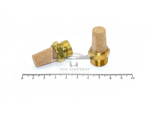 Глушитель выхлопа латунный с наружной резьбой BSL 03 (R3/8)