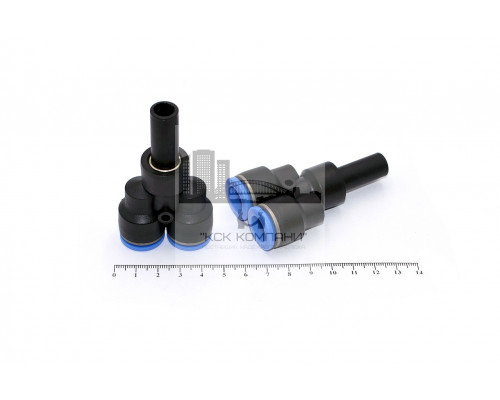 Фитинг пневматический цанговый пластиковый Y-образный PYJ 12